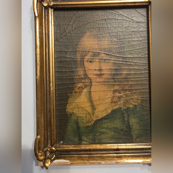 Vintage Gold Framed Portrait Art Prince Octavius of BRITAIN KING GEORGE III Son - Picture 4 of 13